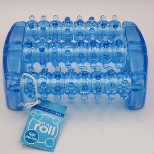 Vtg Bath & Body Works Translucent Blue Plastic Massager With Rollers NEW